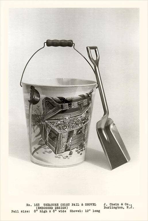 Found Image Press – Engroshandel Klistermærke – Klistermærke AC-439 Strandspand og Skovl0