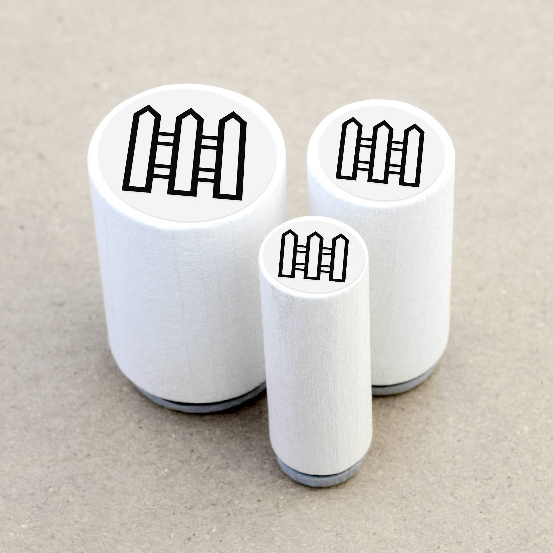 Merry and Bright - Wholesale Rubber/Decorative Stamp - Mini-stamp fence1