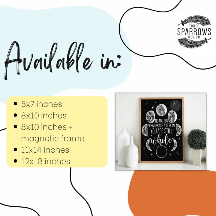 Three Sparrows Design – Großhandel Kunstdruck – Du bist immer noch ganz | Schwierigkeiten überwinden Zitat6