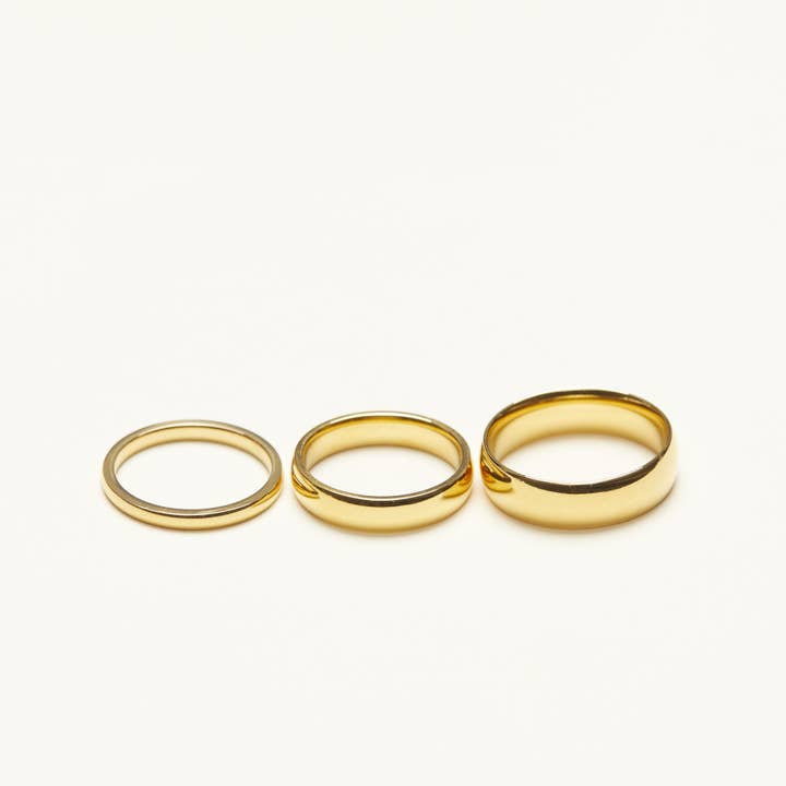 Must-have Stackable Band Ring (3 styles) for wholesale by Shapes Studio