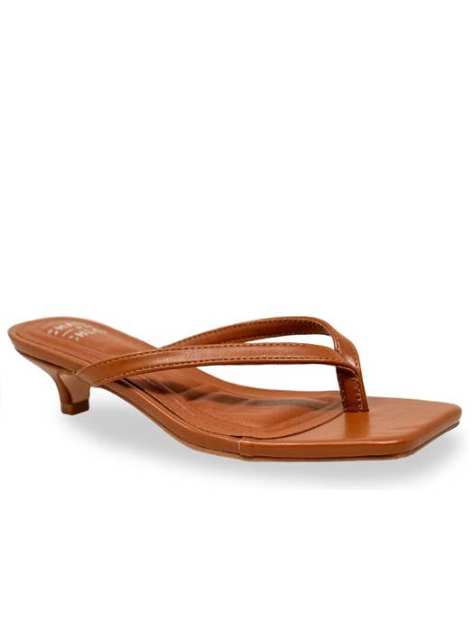 Chase+Chloe - Wholesale Low heels – Women′s - RAYA-2 THONG STRAP SLIP-ON LOW BLOCK KITTEN HEEL6