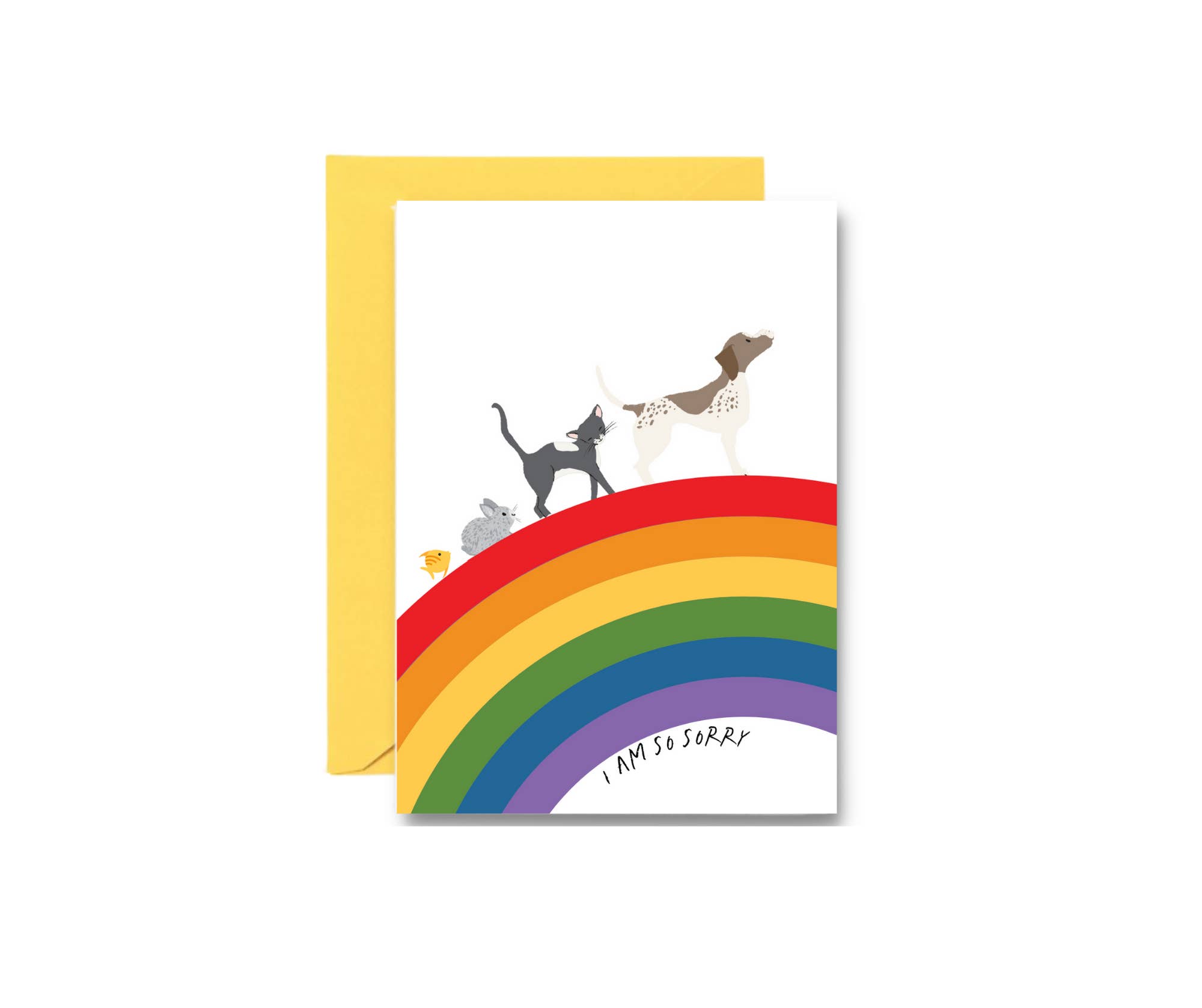 Joyful Living LLC - Wholesale Sympathy Card - Rainbow Bridge Pet Sympathy Greeting Card