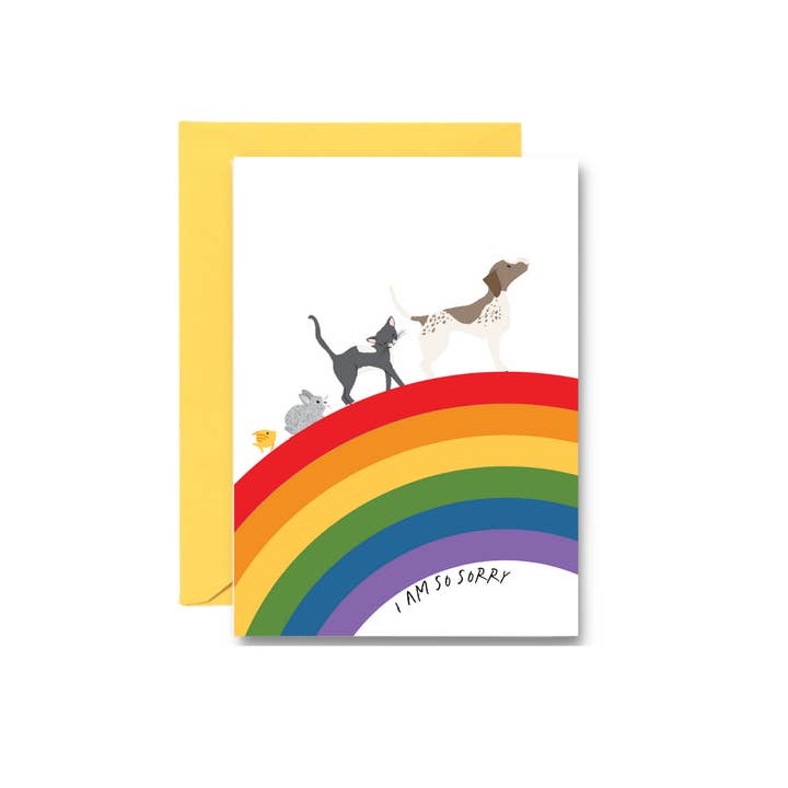 Joyful Living LLC – wholesale Sympathy card – Rainbow Bridge Pet Sympathy Greeting Card