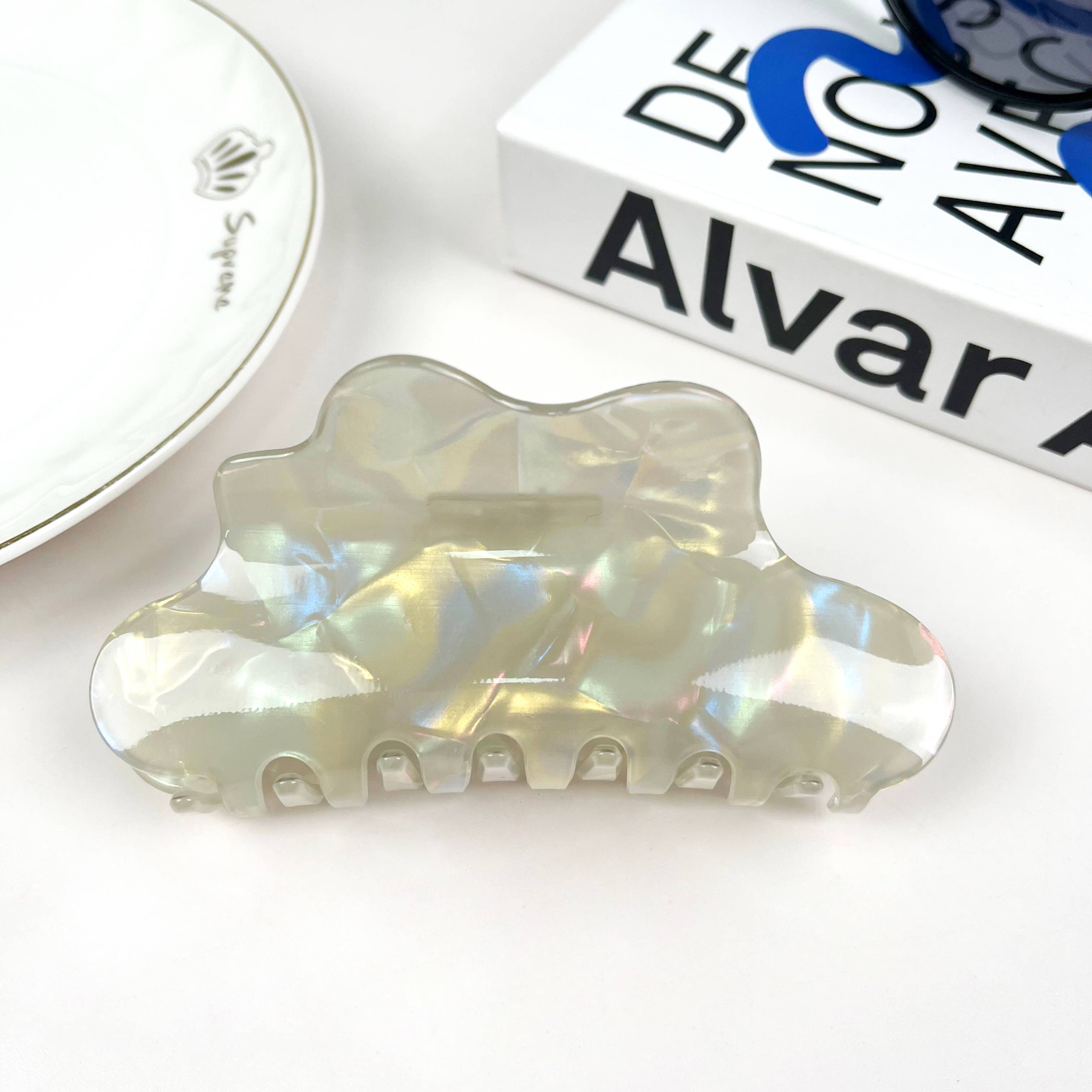 SoapElenGlen - Vendita all'ingrosso Fermaglio per capelli - Donna - Fermaglio per capelli a forma di nuvola sfumata, alla moda2