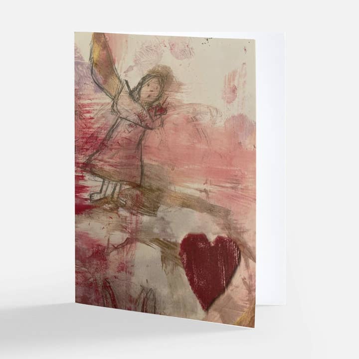 Ängel med hjärta-kort för wholesale av mary draper design