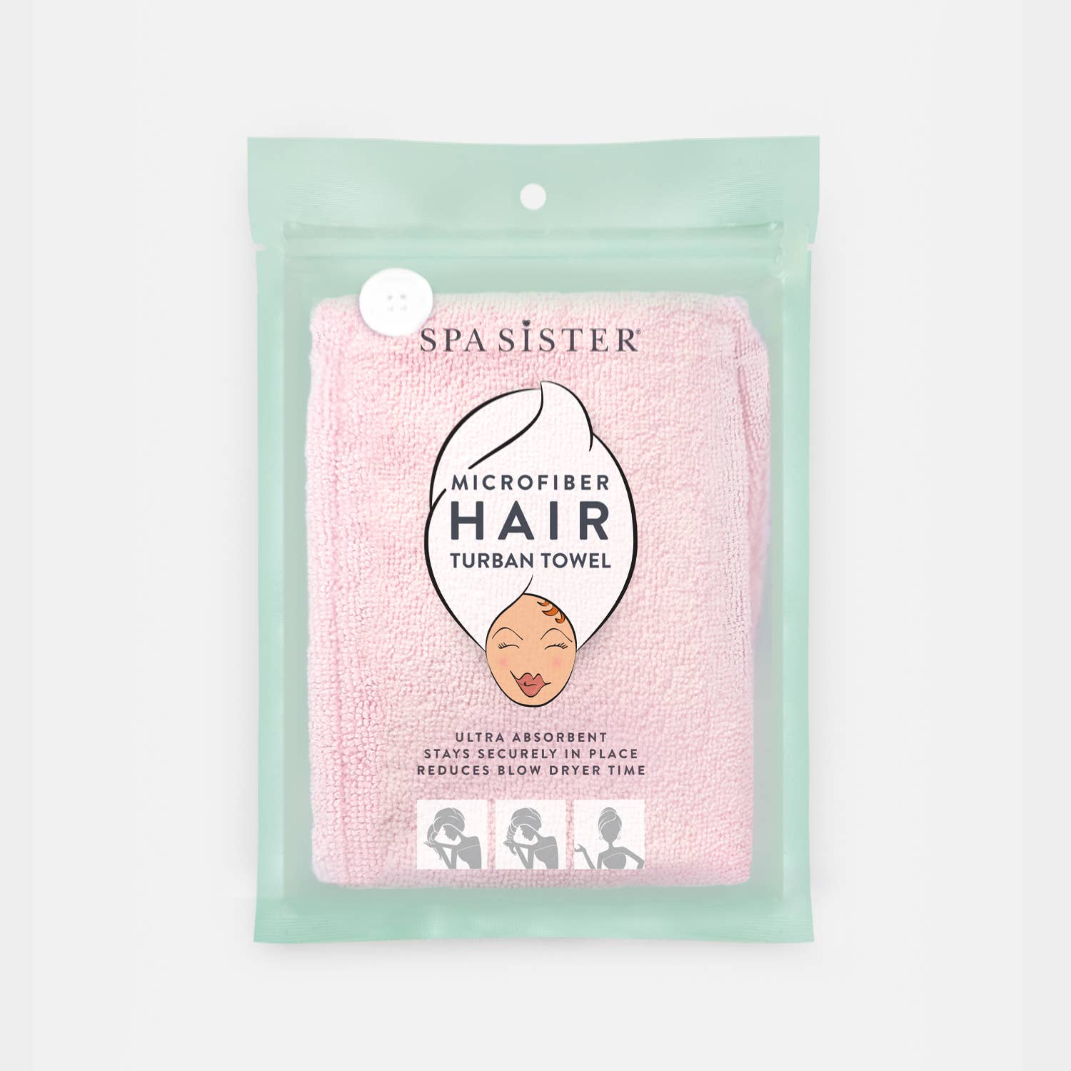 Bath Accessories Company – wholesale Hair towel/wrap – Spa Hair Turban Towel Display 20 ct.1