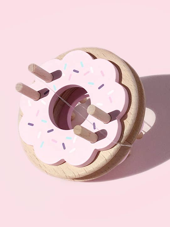 Donut Pom Maker – Strawberry - Medium Size for wholesale by Pom Maker