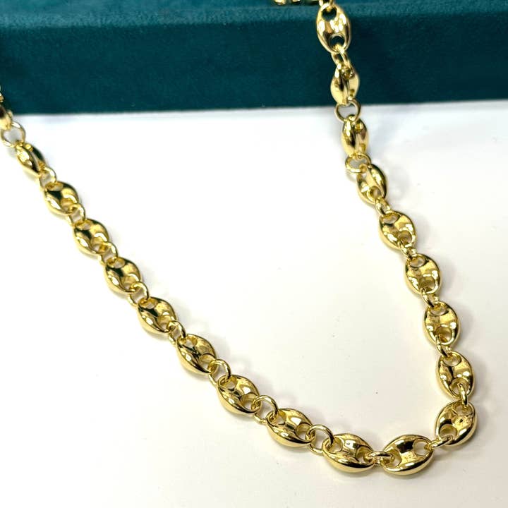 Puffed Mariner Gold Chain for wholesale by Koda Wearables
