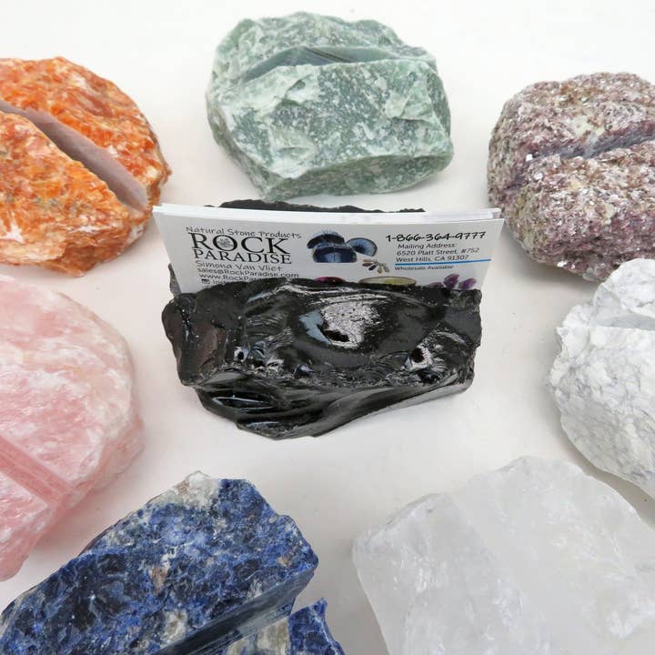 Rock Paradise - Wholesale Business Card Holder - Natural Stone Crystal Business Card Holder - Large9