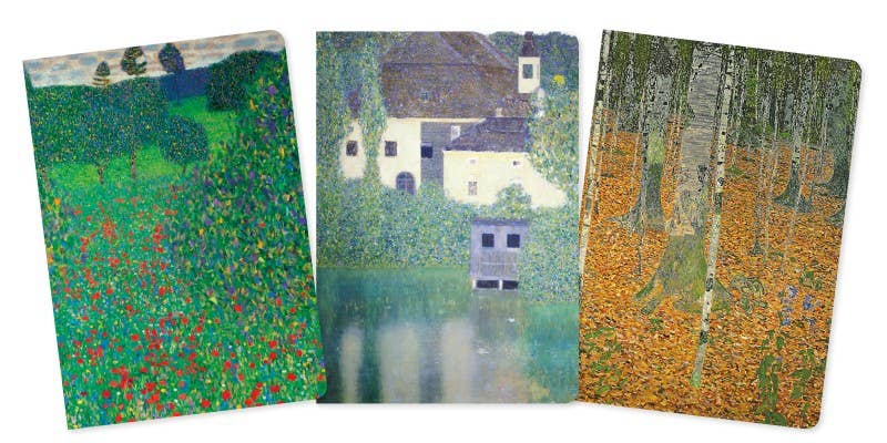 Texas Bookman - Wholesale Notebook - Gustav Klimt: Landscapes Set of 3 Standard Notebooks1