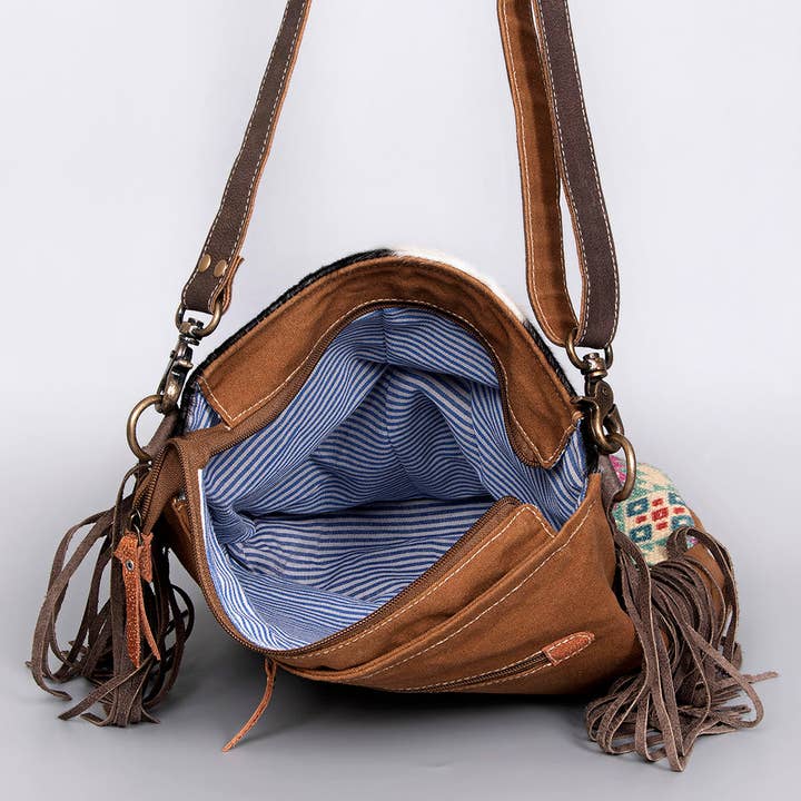 LS Western - Wholesale Crossbody Bag - Women's - KB471 Crossbody Upcycled Canvas Ladies Bag