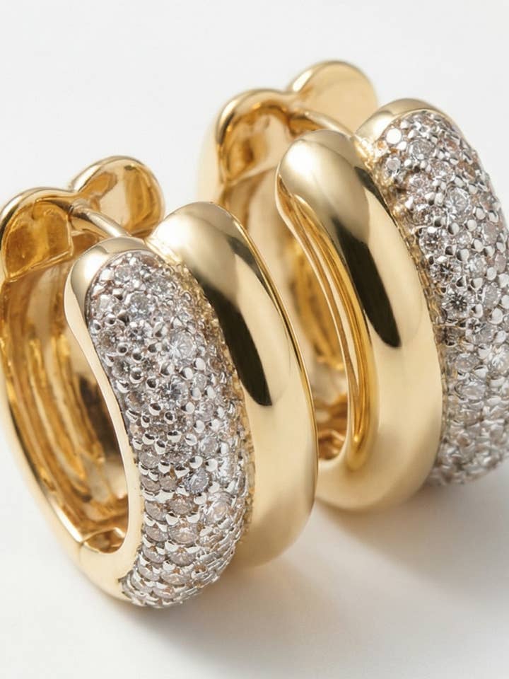 HUGGIES DOUBLE DONUT - OR pour la vente par Native Gem