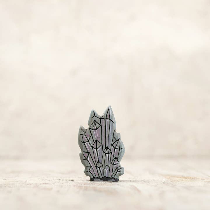 Handmade Wooden Quartz Crystals Toy for wholesale by Wooden Caterpillar Toys