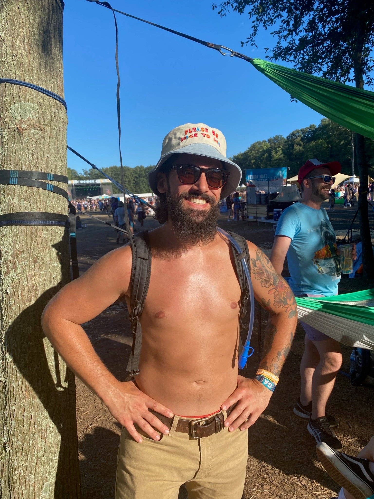 The Peach Fuzz - Wholesale Bucket Hat - Women's - Please Be Nice To Me Color Block Bucket Hat13