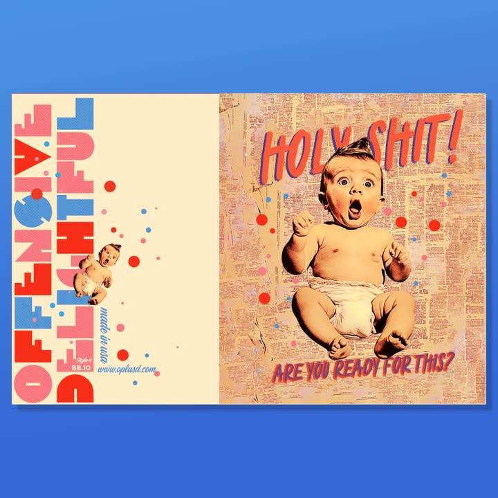 offensivedelightful - Wholesale Baby Card - HOLY SHIT! new baby card1