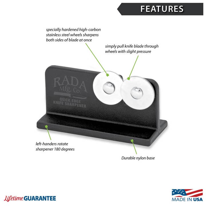 Rada Cutlery - Wholesale Knife Sharpener - Quick Edge Knife Sharpener