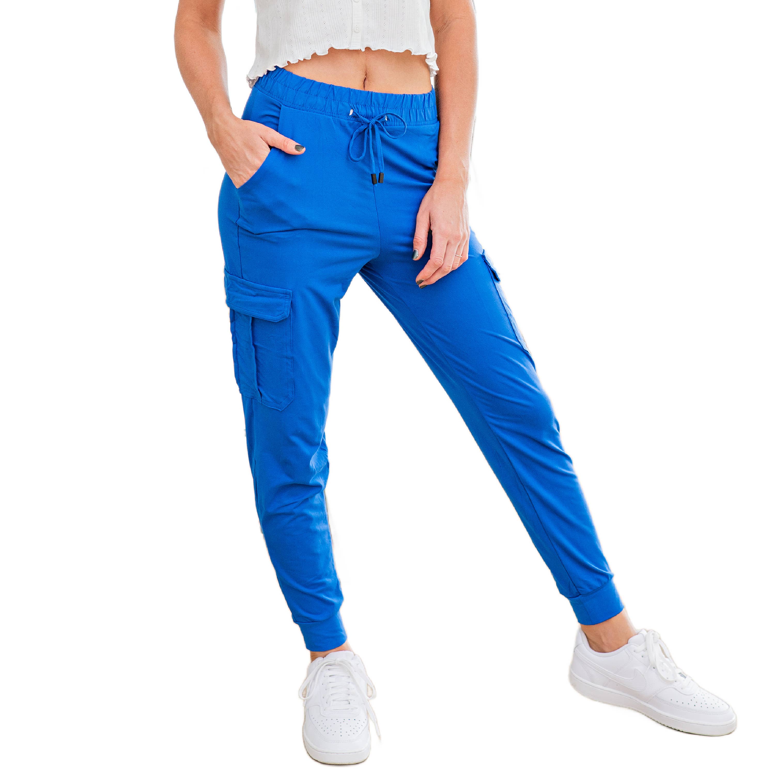 Truly Contagious - Wholesale Lounge Sweatpants/Joggers - Women's - Ultra Soft Joggers w/ Cargo Pocket | S-XL Sizes( CJK01/CA50013