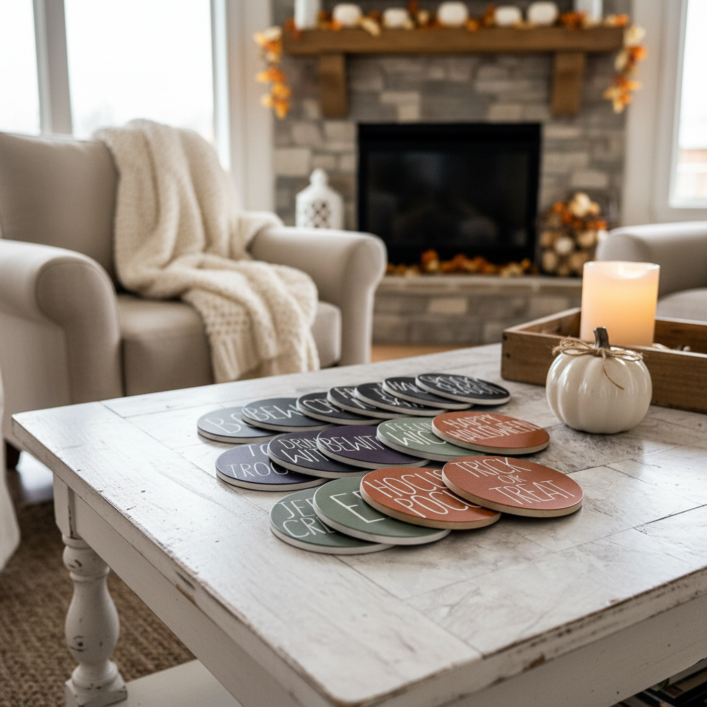 Gia Roma - Wholesale Onderzetters - Chinoiserie Halloween Onderzetters, Luxe Herfst Huisdecoraties21