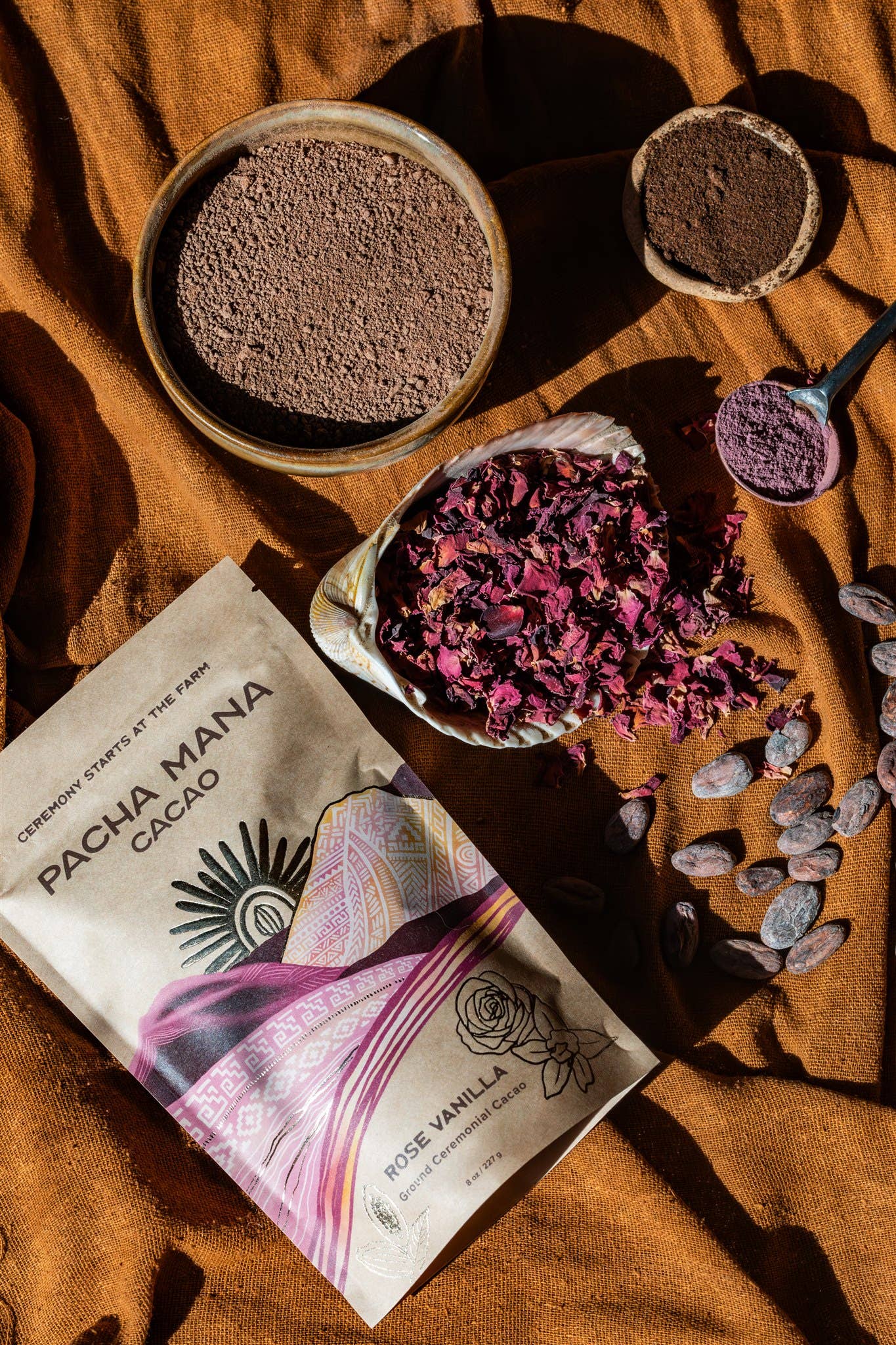 Pacha Mana Cacao - Wholesale Hot Cocoa Mix/Kit - Rose Vanilla | Ground Ceremonial Cacao 2