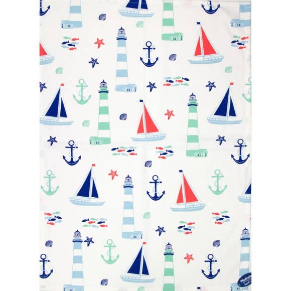 Nautical Tea Towel, 71x51cm for wholesale by Nauticalia
