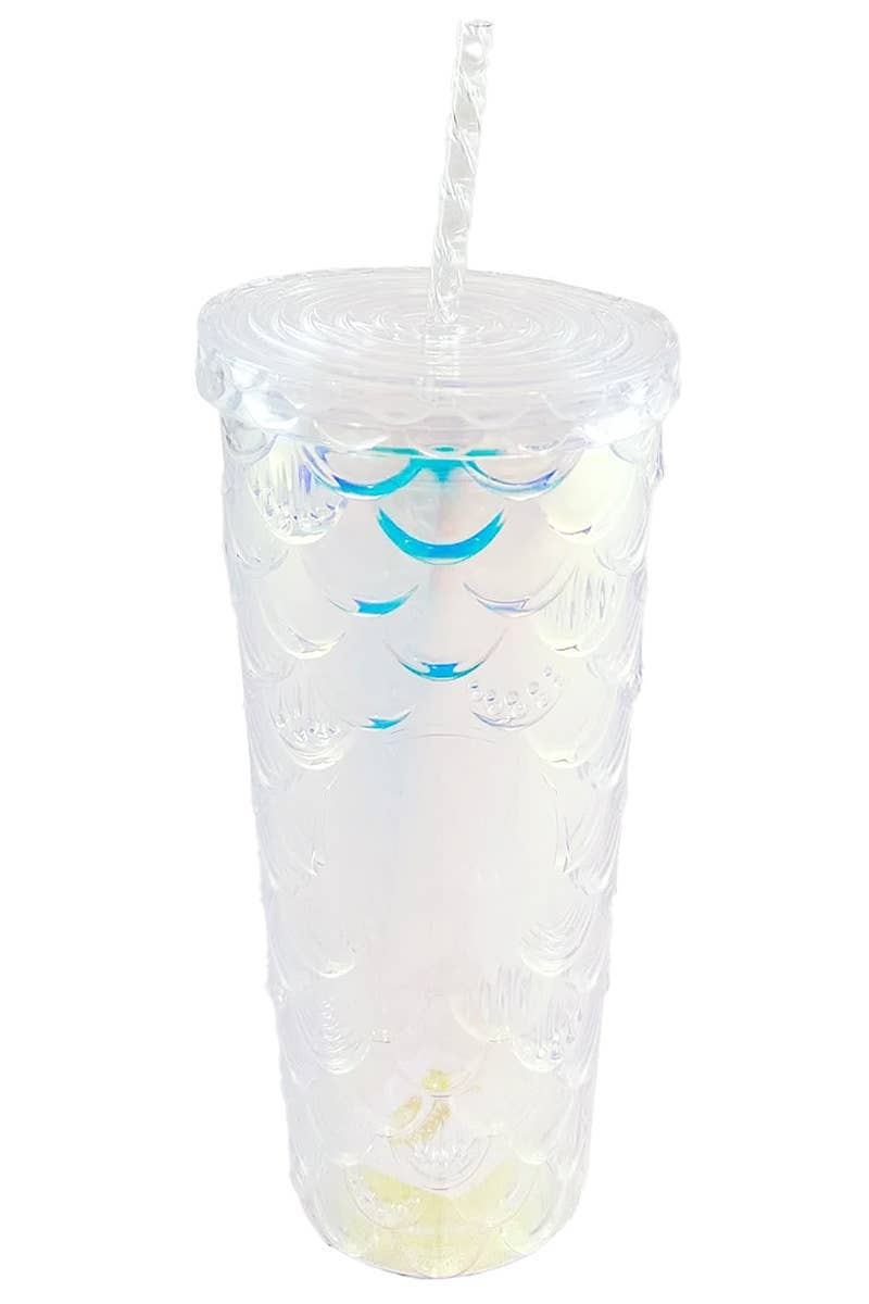 SORTIDAS Copo Térmico com Escamas de Cauda de Sereia com Brilho e Glitter para venda a revendedores na Faire5