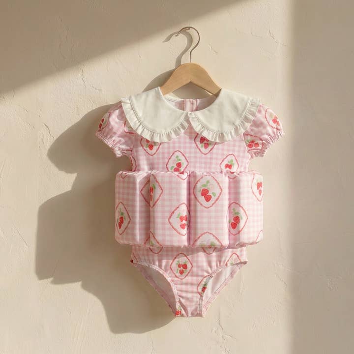 Blossom - Combinaison Flottante à Col à Volants - LITTLE SOLEIL pour la vente par Little Soleil