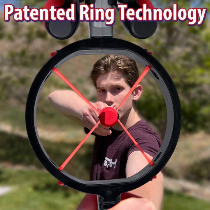 Funwares - Wholesale Sporting Game - Kids & Baby - Ring Strike Bow & Arrow - Kids Outdoor Game - Black/Silver