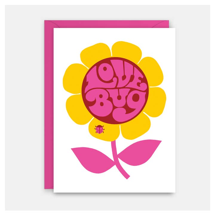 Love Bug Flower - Carte d'amour pour la vente par Rock Scissor Paper