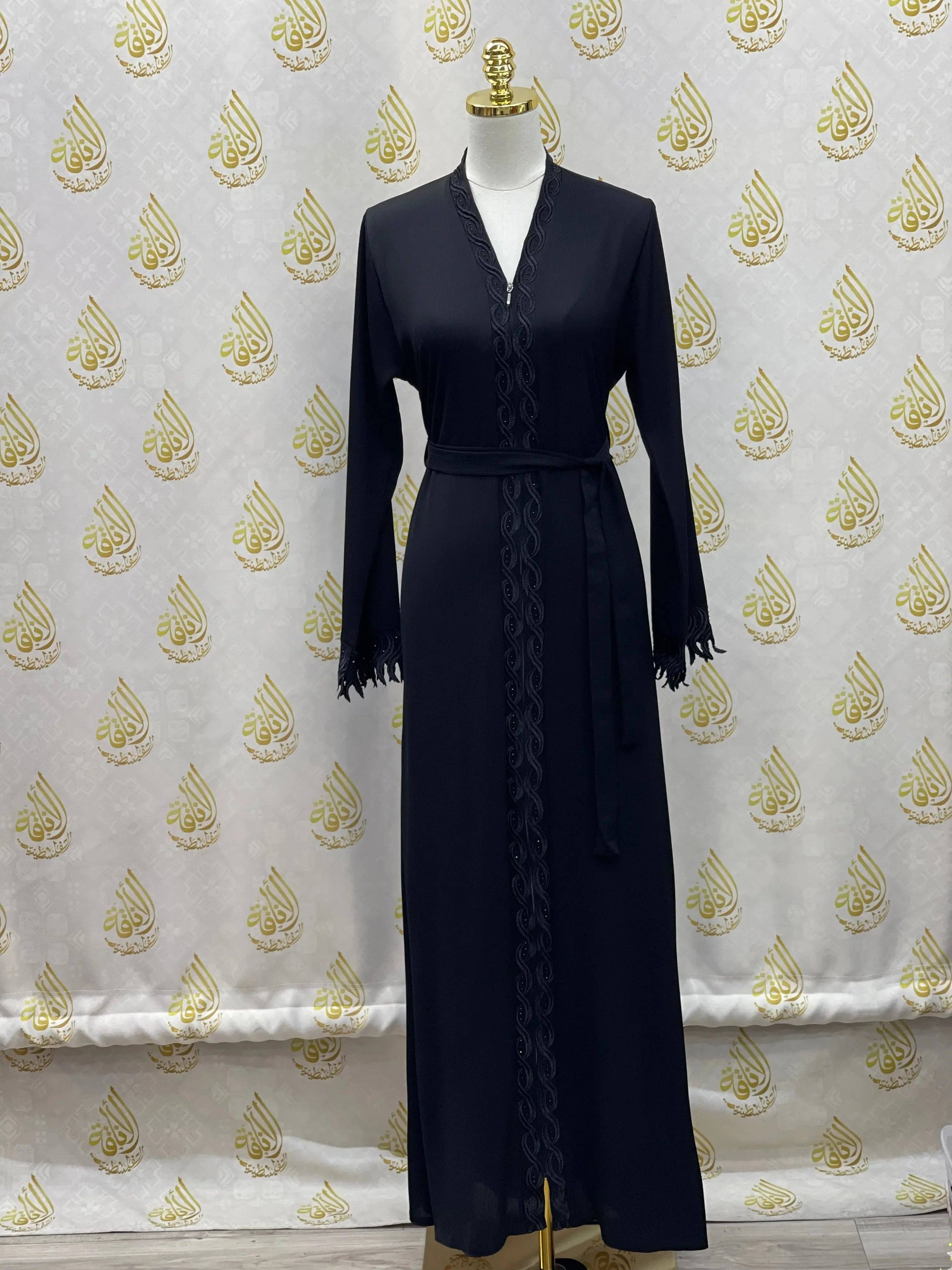 Palestinian Elegance - Wholesale Kaftan - Women's - Elegant Abaya: Style and Sophistication in Harmony12