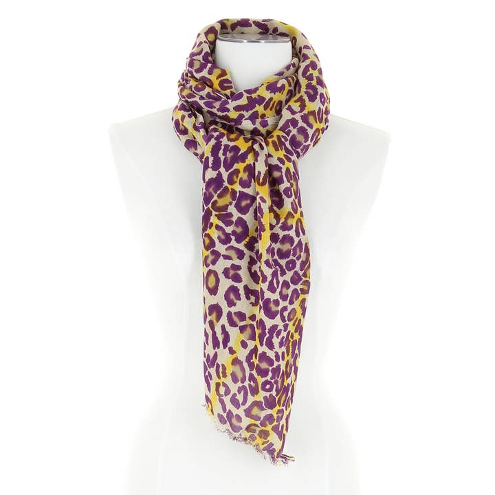 DIWALI PARIS - Wholesale Scarf - Women's - JAGUAR SCARF - 100% VISCOSE1