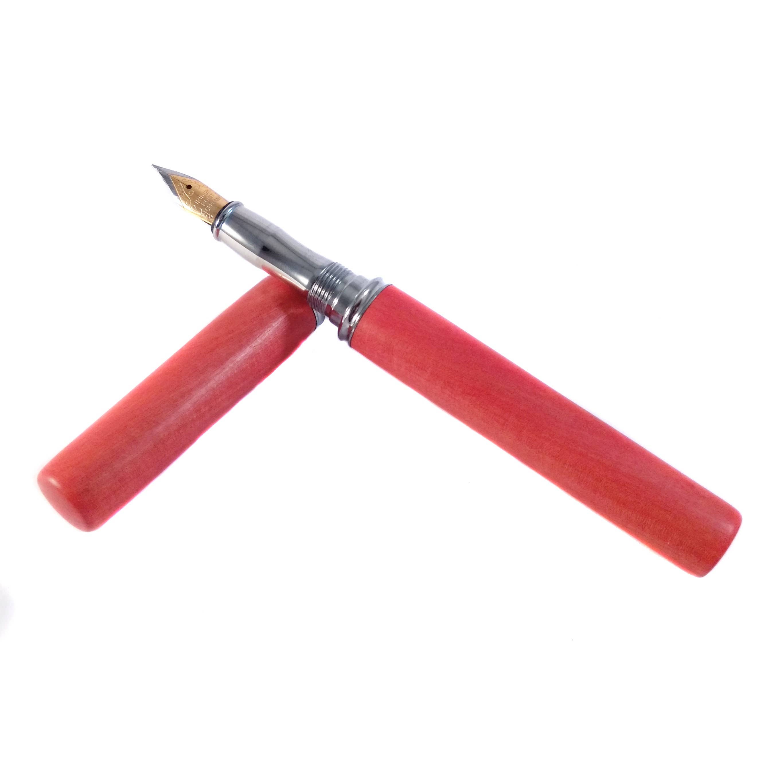 Bog and Brass - Venta al por mayor Bolígrafo - Pluma estilográfica de madera Pink Ivory para regalo para ella4