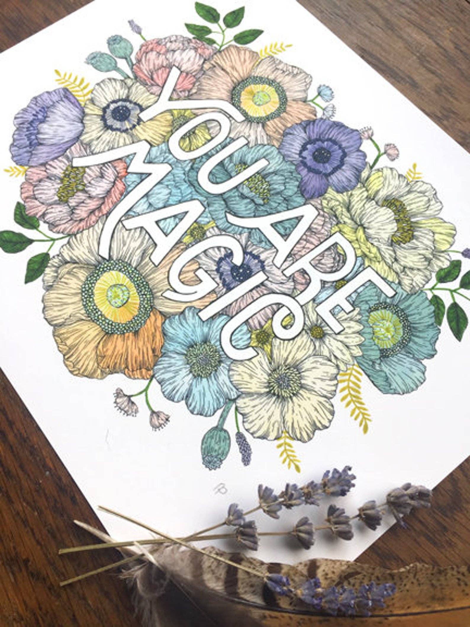 Marika Paz Illustration - Vendita all'ingrosso Biglietti d'amore - Biglietto di auguri con scritta in inglese «1