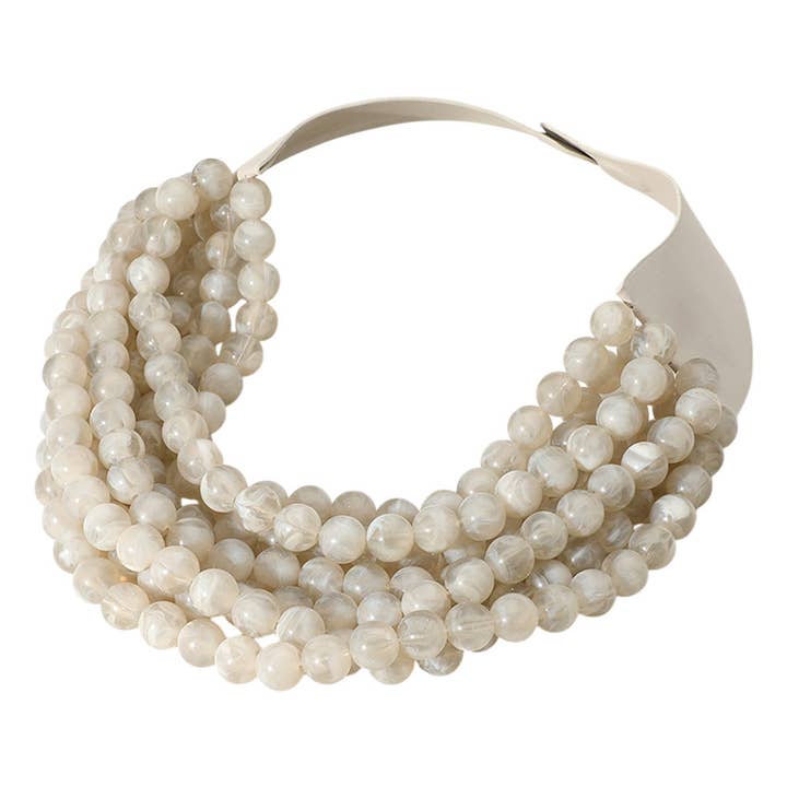Madeline Love - Wholesale Beaded/Pearl Necklace - Chunky Multi-Strand Beaded Necklace with Magnetic Clasp20