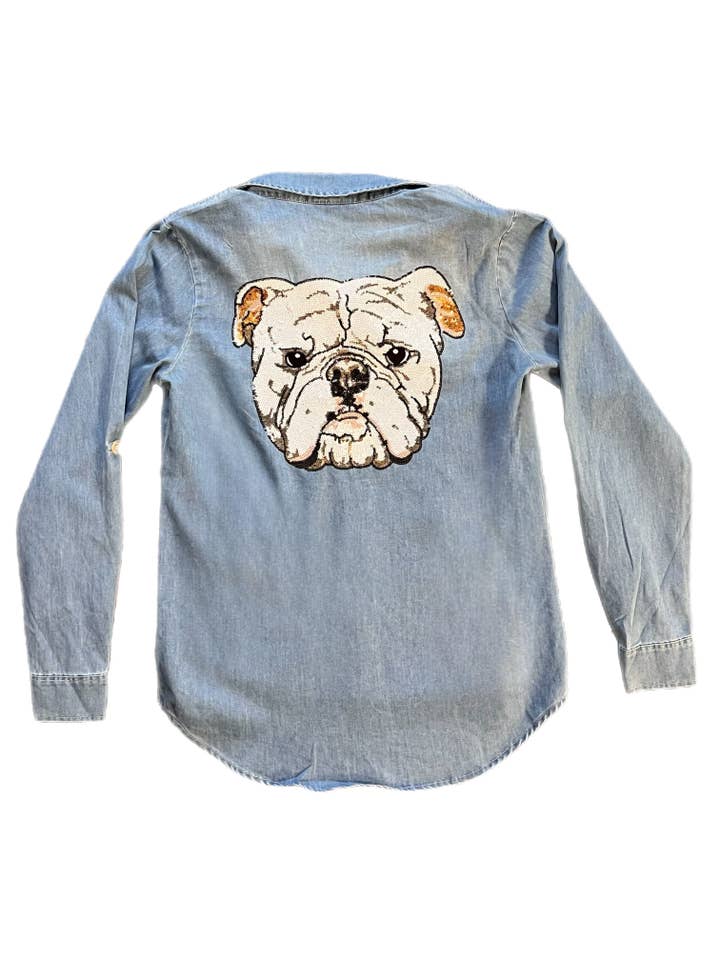 Bulldog Denim con botones para venta al por mayor de Sparkle City