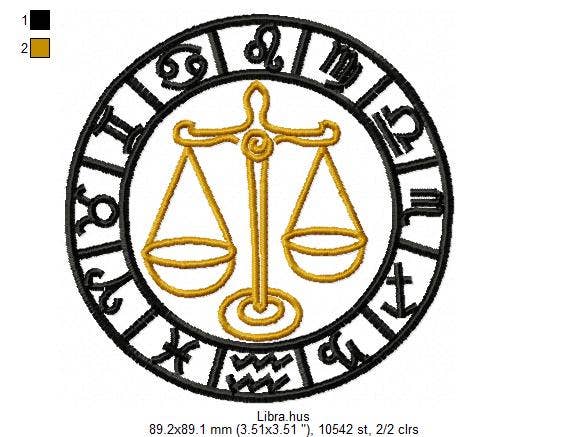 Holiday Traditions - Wholesale Baseball Cap - Unisex - Zodiac Symbol Embroidered Hat/Cap - Black - Buckle back7