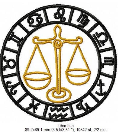 Holiday Traditions - Wholesale Baseball Cap - Unisex - Zodiac Symbol Embroidered Hat/Cap - Black - Buckle back7