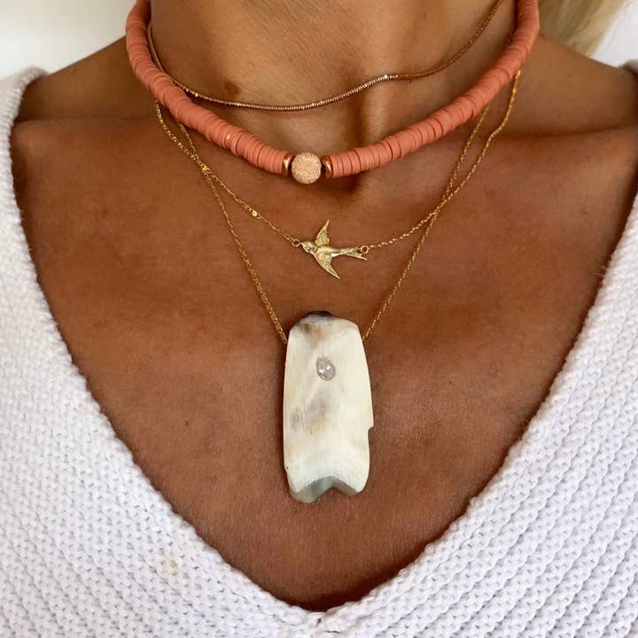 Maggie Necklace for wholesale by Shalla Wista Studio