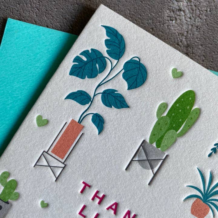 Heyyy Ltd – wholesale Thank you card – Thanks For Listening Letterpress Card3
