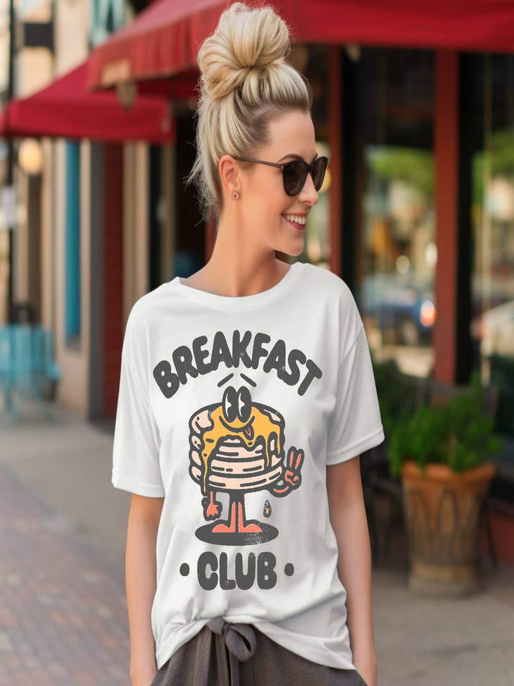 Wholesale Breakfast Club Everyday Tee for your store - Faire