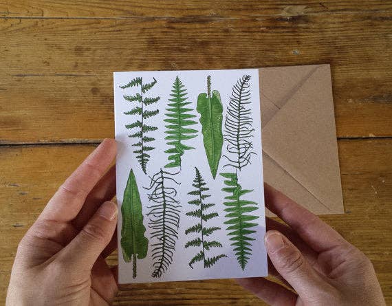 Alice Draws The Line – wholesale Everyday greeting card – Ferns and Bracken Greeting Card3