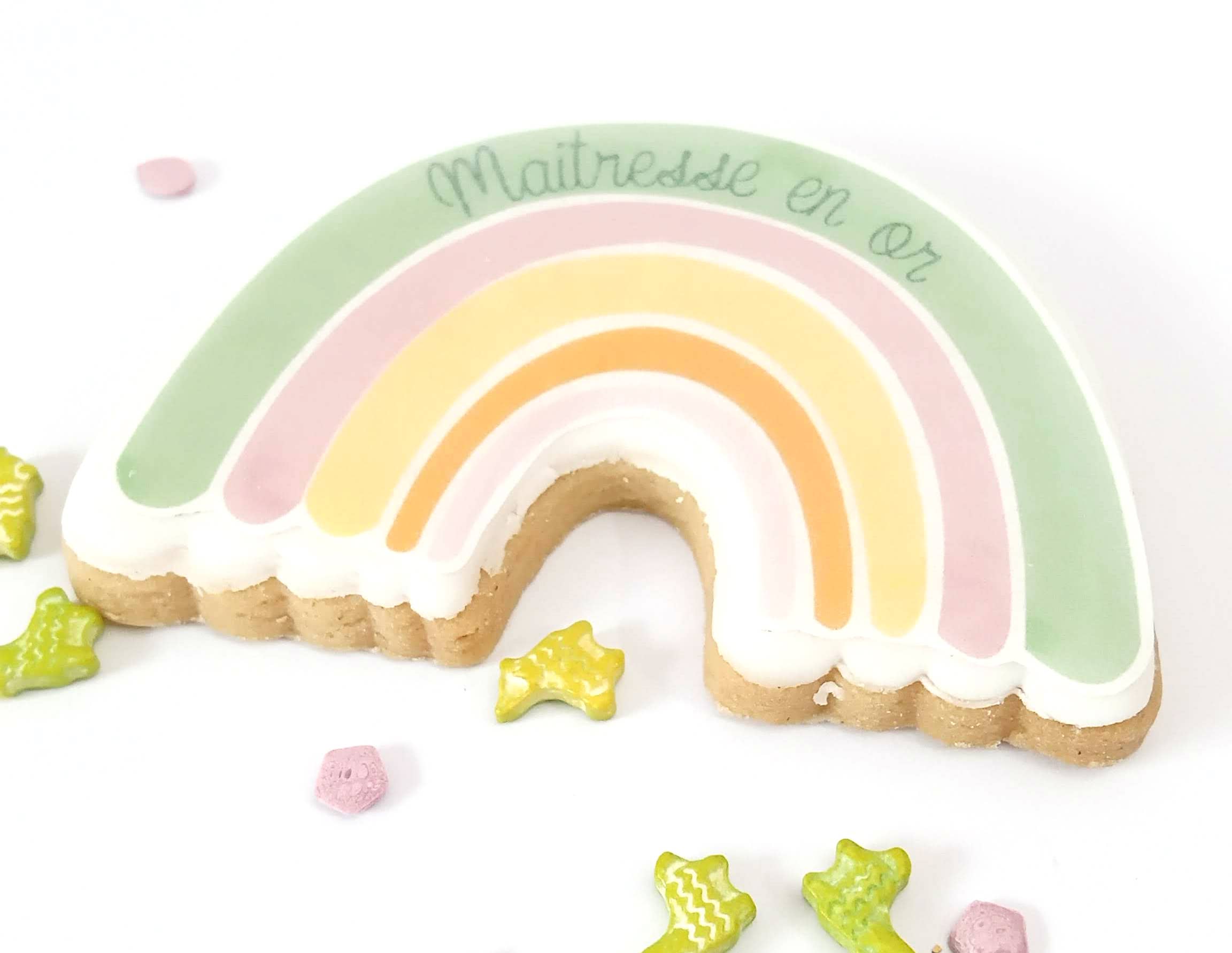 La fabrique de meline - Wholesale Cookie - Artisanal biscuit – “Golden Teacher” – Rainbow theme2