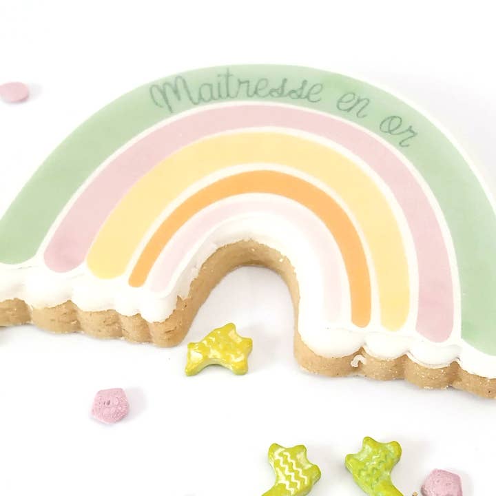 La fabrique de meline - Wholesale Cookie - Artisanal biscuit – “Golden Teacher” – Rainbow theme2