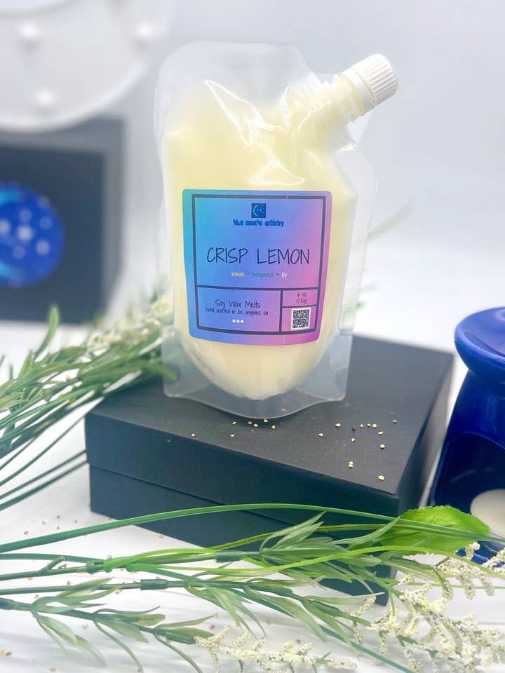 Fonte de cire pressable Crisp Lemon pour la vente par Blue Moons Artistry