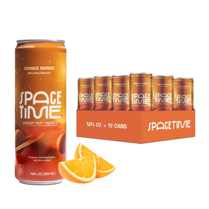 SpaceTime - Wholesale Sports/Energy Drink - ORANGE MANGO - (12 Pack)