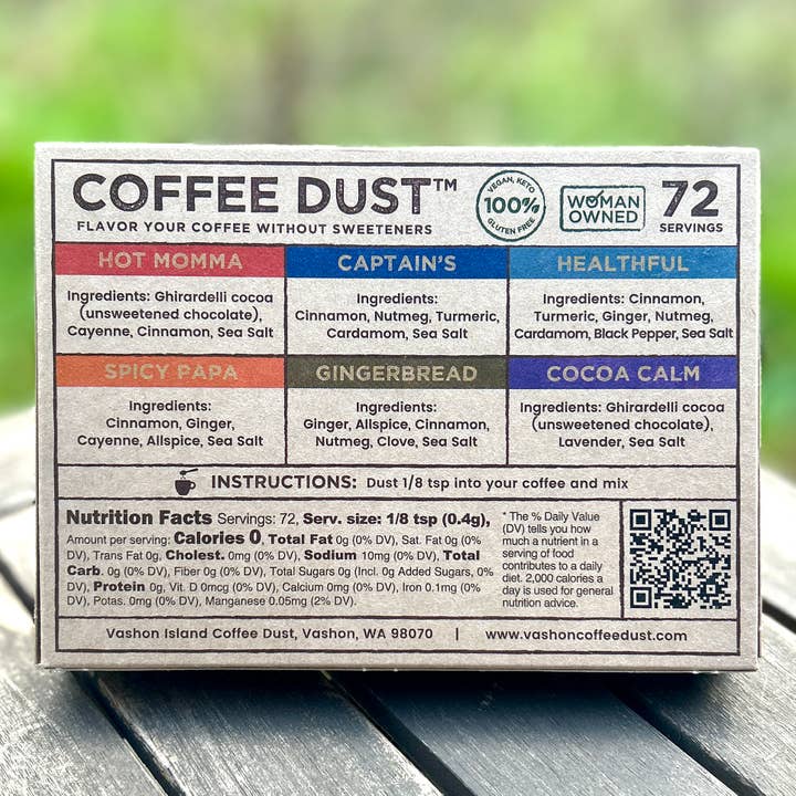 Vashon Island Coffee Dust - Wholesale Dried Spice Mix - Coffee Dust Flavor Expedition Kit | 72 servings5