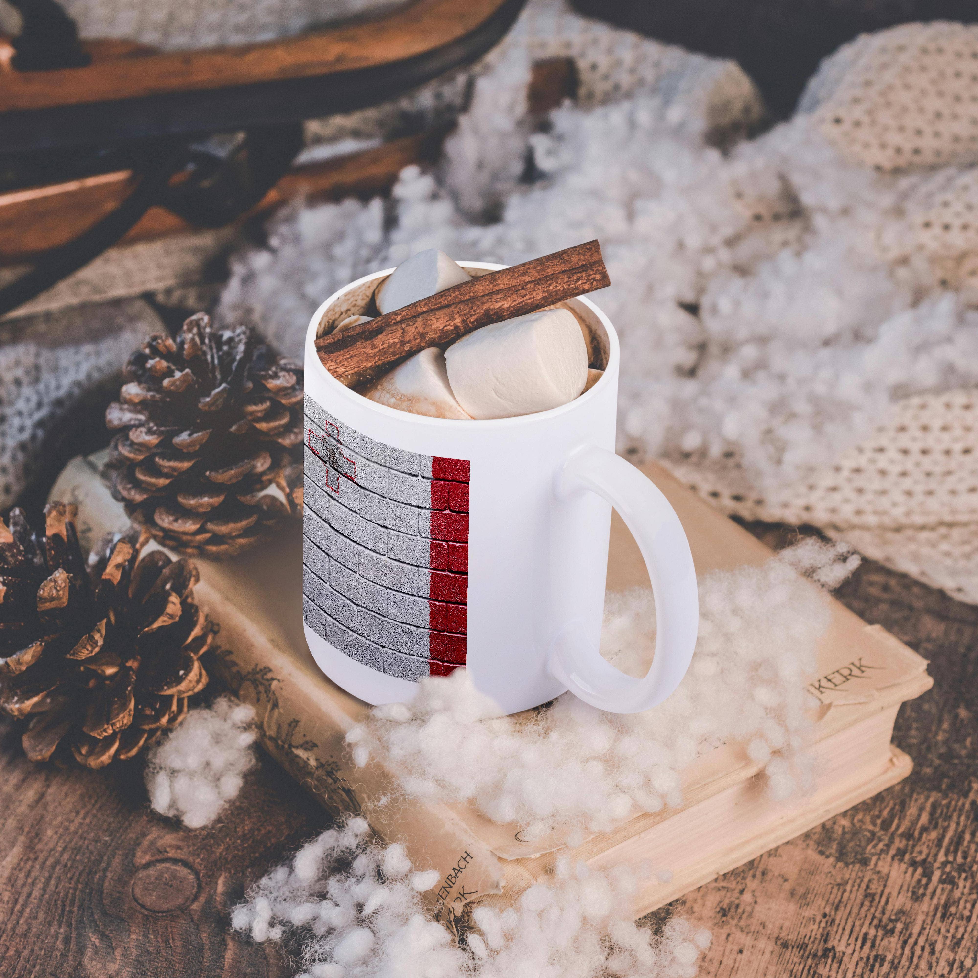 3dRose - Wholesale Coffee Mug - 3dRose, National flag of Malta painted onto a brick wall Maltese, Mug11