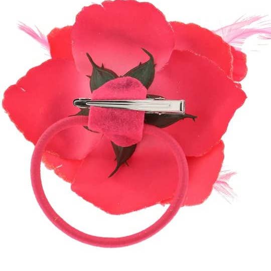 Topkids Accessories - Wholesale Fascinator Hat - Women's - Rose Flower Hair Clip Hairband Floral Corsage Fascinator Hair Band Aligator Beak Grip for Women & Girls Wedding Prom Party Special Occasion17