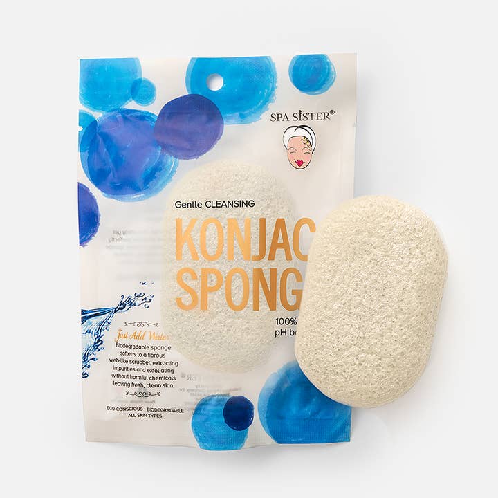 Bath Accessories Company - Wholesale Bath Pouf/Sponge - Konjac Sponge - Bag