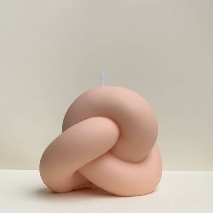 Dusty Rose Bodega - Wholesale Novelty Candle - LARGE knot candle