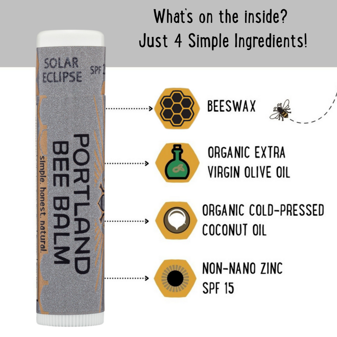 Portland Bee Balm - Wholesale Lip Balm - Solar Eclipse SPF 15 Beeswax Lip Balm Display – 24-Count3